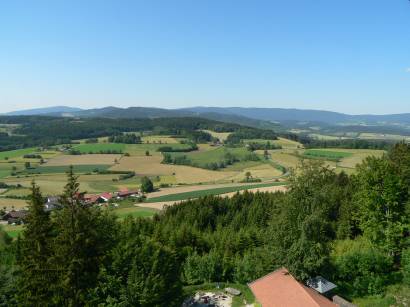 Aussichtspunkt im Landkreis Regen - Burgruine Altnussberg bei Teisnach Geiersthal