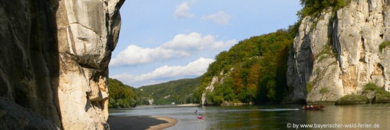 Sehenswürdigkeiten im Altmühltal Ausflugsziele Weltenburg Donaudurchbruch Kelheim