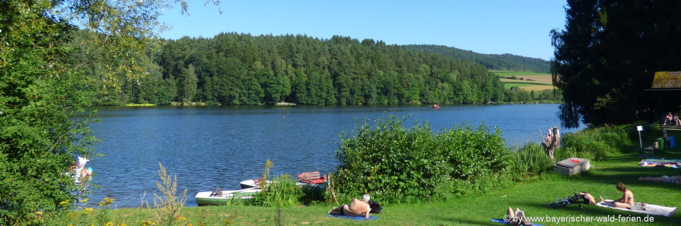 Freizeitaktivitäten Aktivurlaub Badesee Blaibacher See