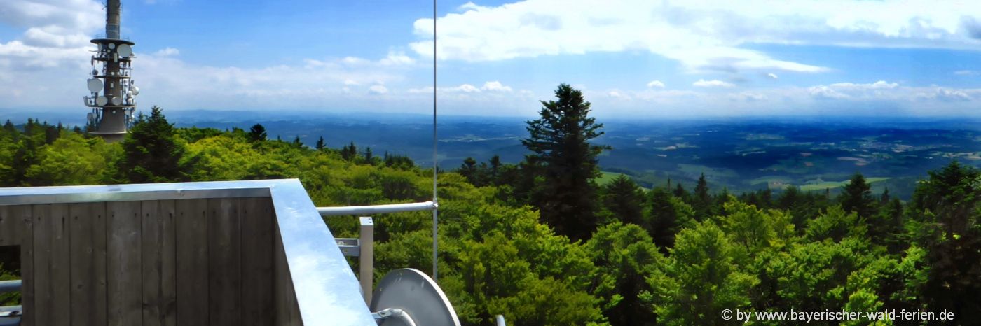 Aussichtsturm Brotjacklriegel Unterkunft im Sonnenwald Niederbayern