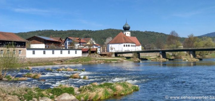 Sehenswürdigkeiten Chamerau Unterkunft & Ausflugsziele am Regen Fluss