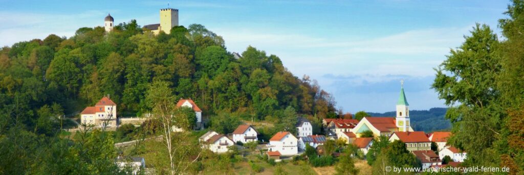 Ausflugsziele in Falkenstein Unterkunft & Sehenswürdigkeiten Oberpfalz Burg