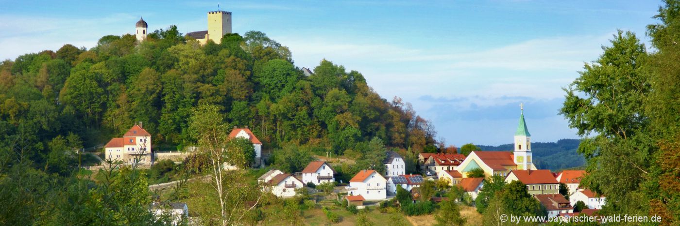 Ausflugsziele in Falkenstein Unterkunft & sehenswürdigkeiten Oberpfalz Burg