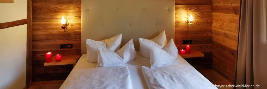 Hotels Bayerischer Wald Romantikurlaub in Bayern Schlafzimmer