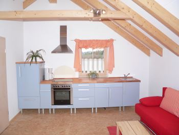 Ferienhaus Küche - Ferienhaus in ökologischer Bauweise für Wohnkomfort und gutes Raumklima Ferienhaus Küche - Ferienhaus in ökologischer Bauweise für Wohnkomfort und gutes Raumklima
