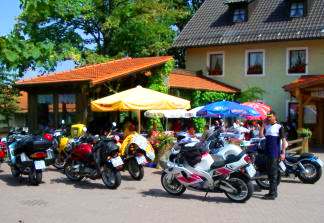 Gaststätte am Radweg Falkenstein - Regensburg