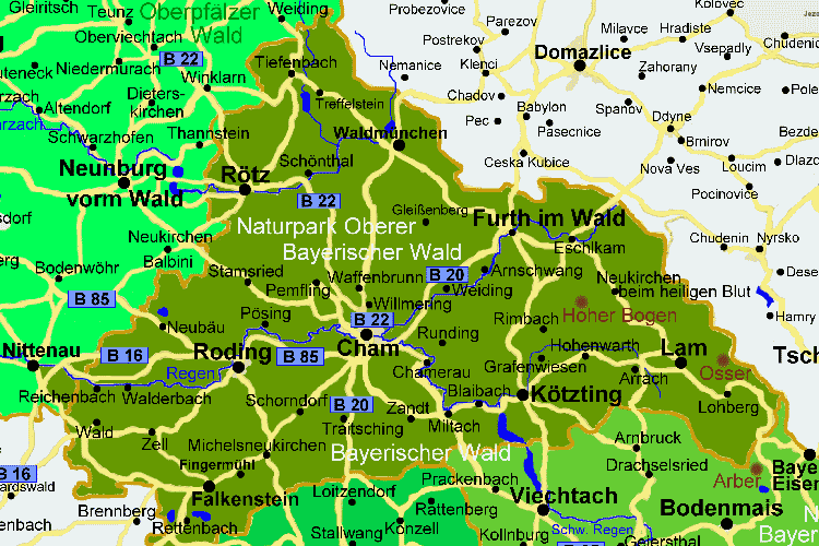 karte-landkreis-cham-landkarte