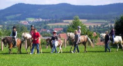 Bauernhof Nissl Pferdehof in Deutschland Ponyreiten für Kinder