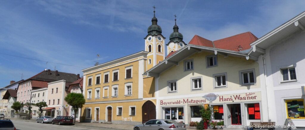 sehenswerte Altstadt in Obernzell in Niederbayern