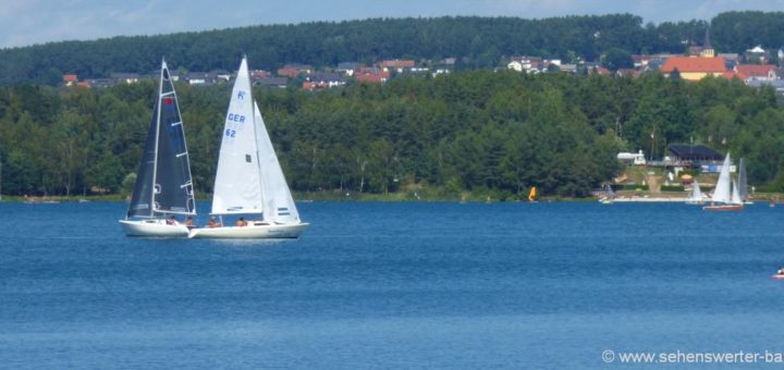 Segelurlaub Oberpfalz Bootstour in Bayern Freizeitsee