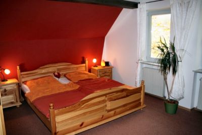 Schlafzimmer vom Gruppenreisen Ferienhaus im Bayerischen Wald