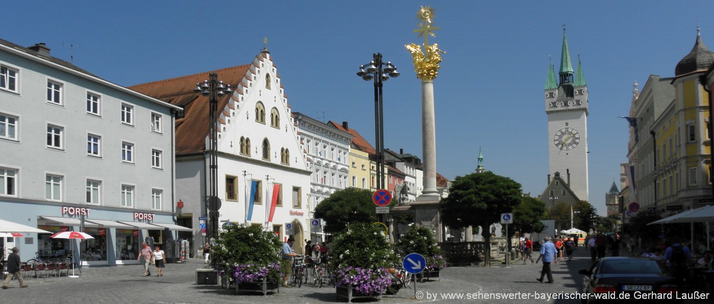 Sehenswürdigkeiten in Straubing und Umgebung straubing-sehenswürdigkeiten-wahrzeichen-stadtturm-stadtplatz-ausflugsziele