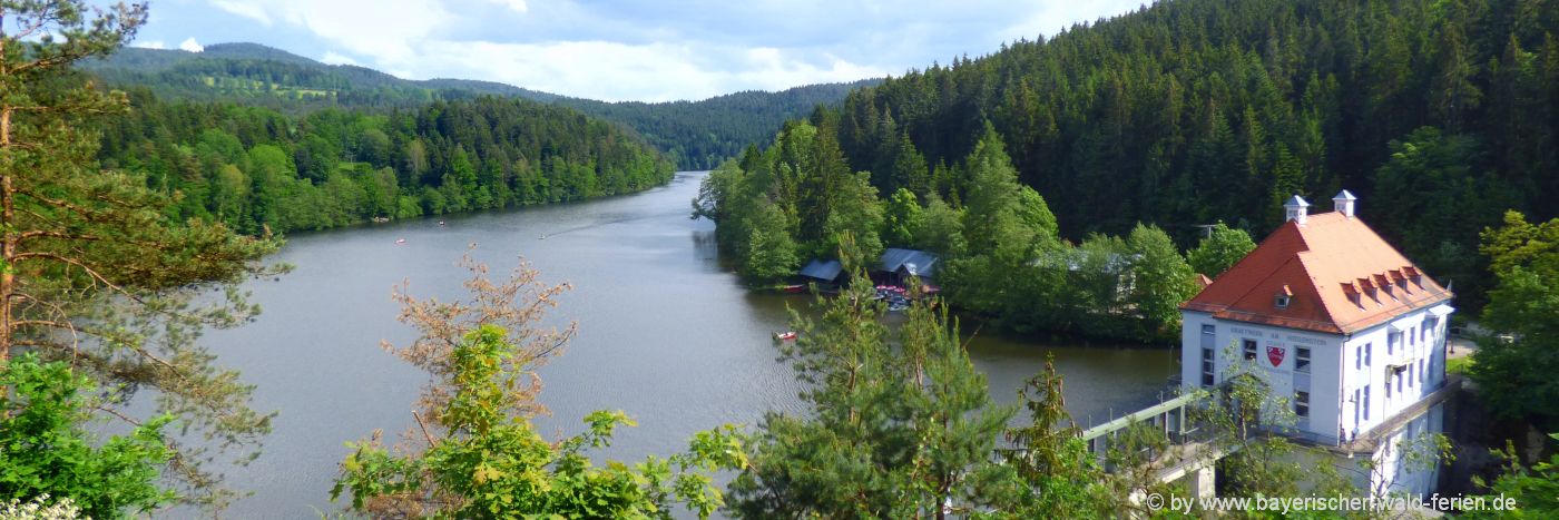 Stausee bei Viechtach Höllensteinsee Bayerischer Wald Ausflugsziel