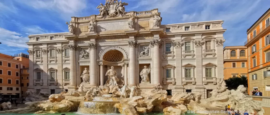 Wahrzeichen von Rom - Trevi Brunnen Weltreise Europa Italien Sehenswürdigkeiten Rom Trevi Brunnen